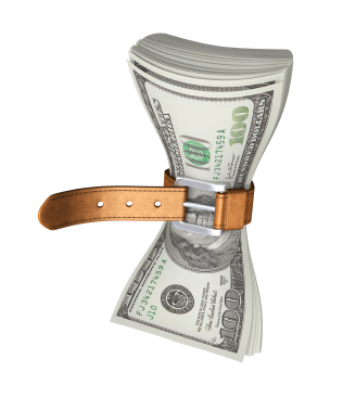 $100 Bills Fastened with a Strip